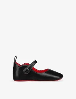 Christian Louboutin Baby Love Chick Metallic-leather Crib Shoes 6-12 Months