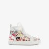 Christian Louboutin Funnytopi Graphic-print High-top Leather Trainers 4-9 Years