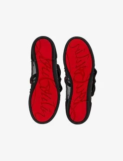 Christian Louboutin Melodie Strass Rhinestone-embellished Mesh Pumps 4-9 Years -Kid Couture R04206920 BLACK ALT04