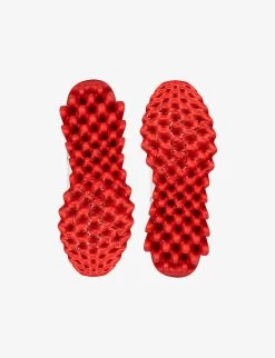 Christian Louboutin Mini Shark Sculptural-sole Leather Low-top Trainers 4-9 Years -Kid Couture R04206922 BIANCO ALT04