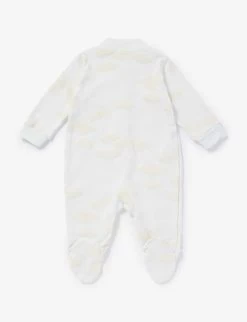 Cloud-print Long-sleeved Cotton-jersey Body 0-12 Months 5 Cloud-print Long-sleeved Cotton-jersey Body 0-12 Months -Kid Couture R04207903 CLOUDS ALT02
