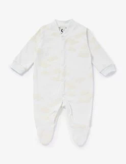 Cloud-print Long-sleeved Cotton-jersey Body 0-12 Months